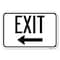 Signmission Exit With Left Arrow 2 Heavy-Gauge Aluminum Sign, 12" H, 18" L, A-1218-24049 A-1218-24049 - alternate 1